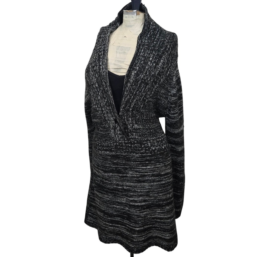 Golden State Jean Co. Women's Long Sleeve Knit Cardigan Sweater Dress Gray L‎